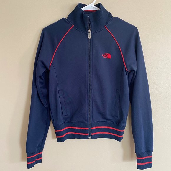 The North Face Tops - The North Face zip up track jacket sz s